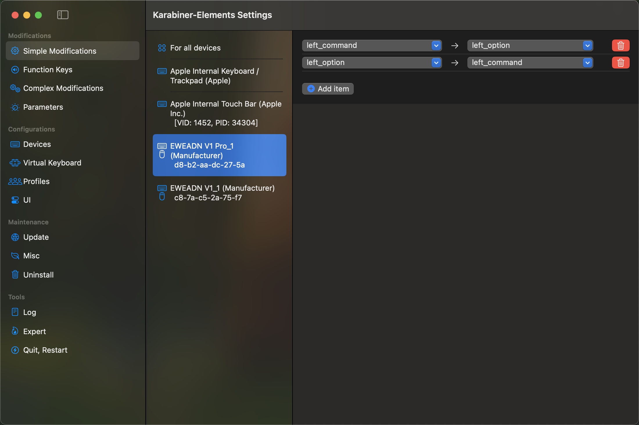如图所示，是对我键盘的调整